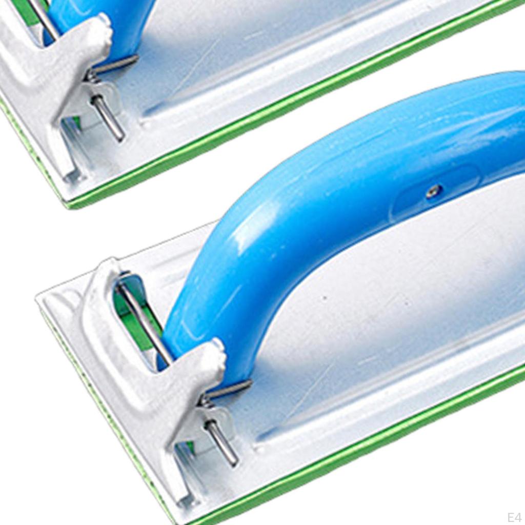 2 stk Håndsliper med Håndtak Sandpapir Metallklemme Bærbar Slipekloss for