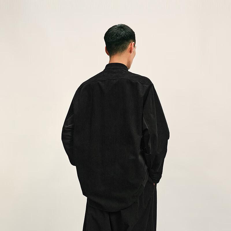 CROQUIS Men's 2025 Autumn Long Sleeve Stand Collar Shirt