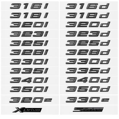 Adhesivo con emblema para coche, color negro brillante, para Serie 3 E90 E91 E92 F30 F31 F34 G20 G21
