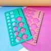 1 Set Nipple Measuring Ruler Double-sided Printing Soft Silicone Nipple Breast Pump Flange Ruler Home Use