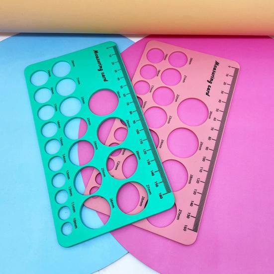 1 Set Nipple Measuring Ruler Double-sided Printing Soft Silicone Nipple Breast Pump Flange Ruler Home Use
