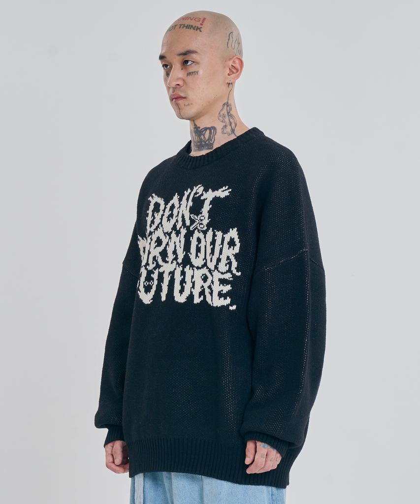 AJOBYAJO [Pba] Dbof Wool Knit Sweater [Black]