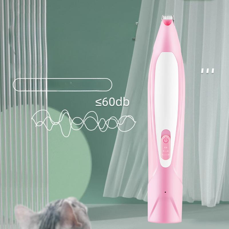 1Pc Pet Foot Shaver,  Cat Electric Push Shears, Charging Shearing, Shaving Device, Detail Trimming Light