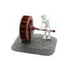 Skeleton Waterwheel Creative Underwater Landscape Skeleton Decor Pneumatic Rotatable Animated Skeletons Statue For Aquarium Tank