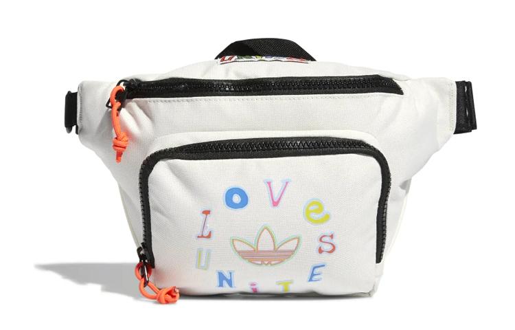 Adidas Originals Polyester Sling Bag, Shoulder Bag, Crossbody Bag, Fanny Pack Unisex White EY2767