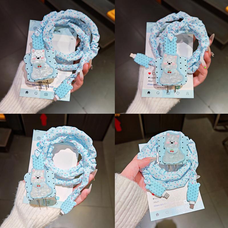 Cute Animal Puppy Charger Data Cable Winder Protective Cover Kits For Iphone 18W 20W Charger Case Anti-Break Wire Bites Shell