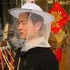 White Bee Hat Anti-Bee Breathable Beekeeping Hat Veil Hood Hat Double Wire Hat Beekeeping Protective Apparatus
