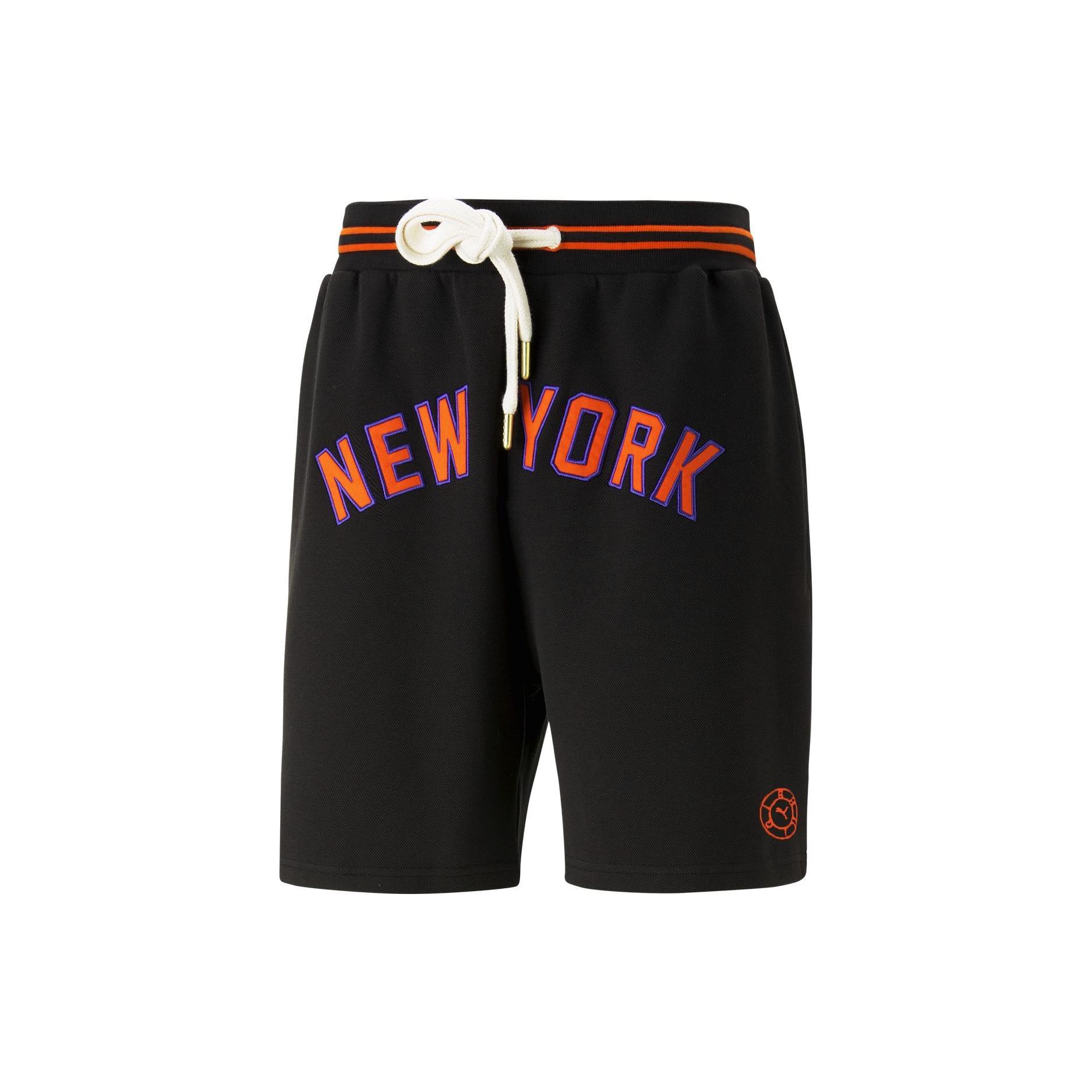 PUMA x Rhuigi New York Basketball Shorts  Black Red  Men s 539496-01 XS