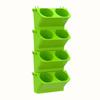 4PCS Flower Pots Wall Hanging Planters Stackable Planter Garden Plastic Pots Vertical Succulents Plant Home Balcony Decoration