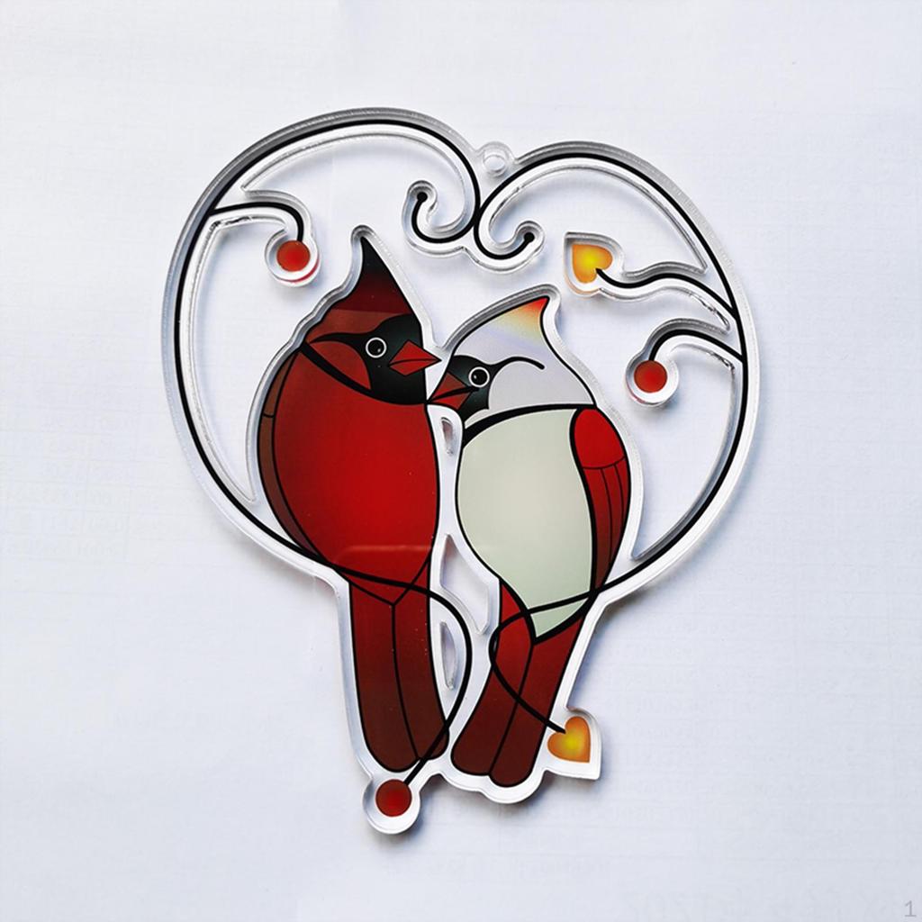 Acrylic Birds Car Doors Branch Fence Ornaments