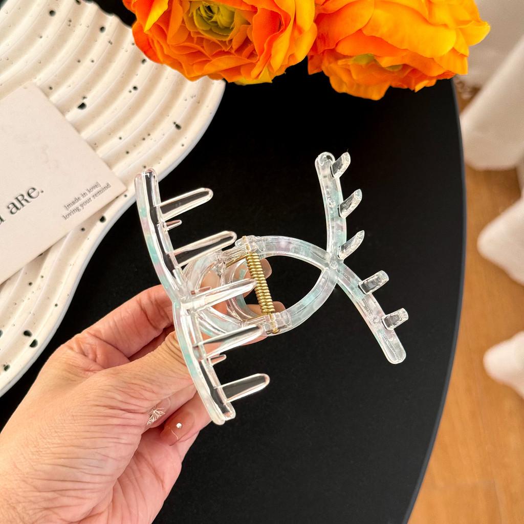 Chic Large Mermaid Hair Claw Clip For Sophisticated Updos And Ponytails In Various Colors