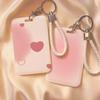 1Pcs Cute Love Style Work Card Holder ID Name Tag Students Bus Pass Access Card Cover Case Badge Holder Bank ID Holders Case