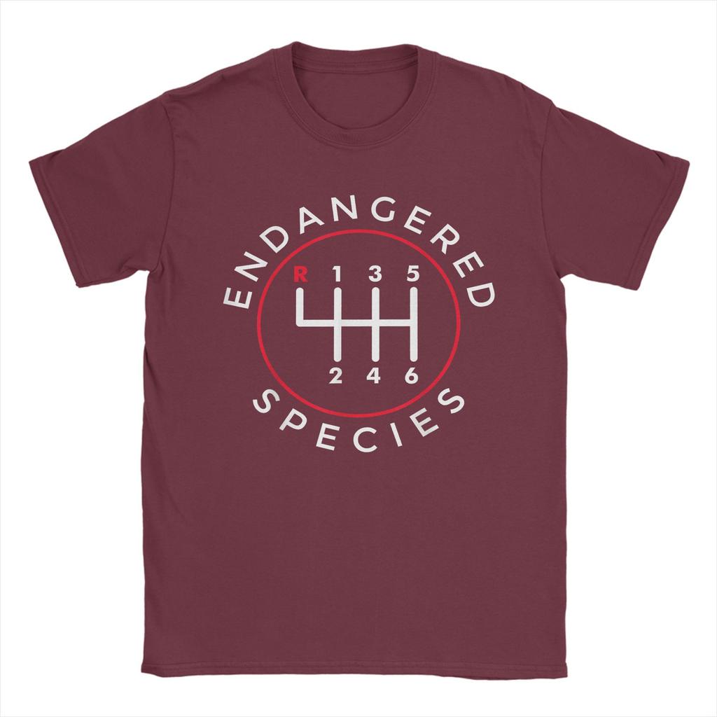 Gefährdete Arten Schaltgetriebe Schalthebel 6-Gang T-Shirts für Herren T-Shirts Rundhals T-Shirts Kurzarm Oberteile Sommer