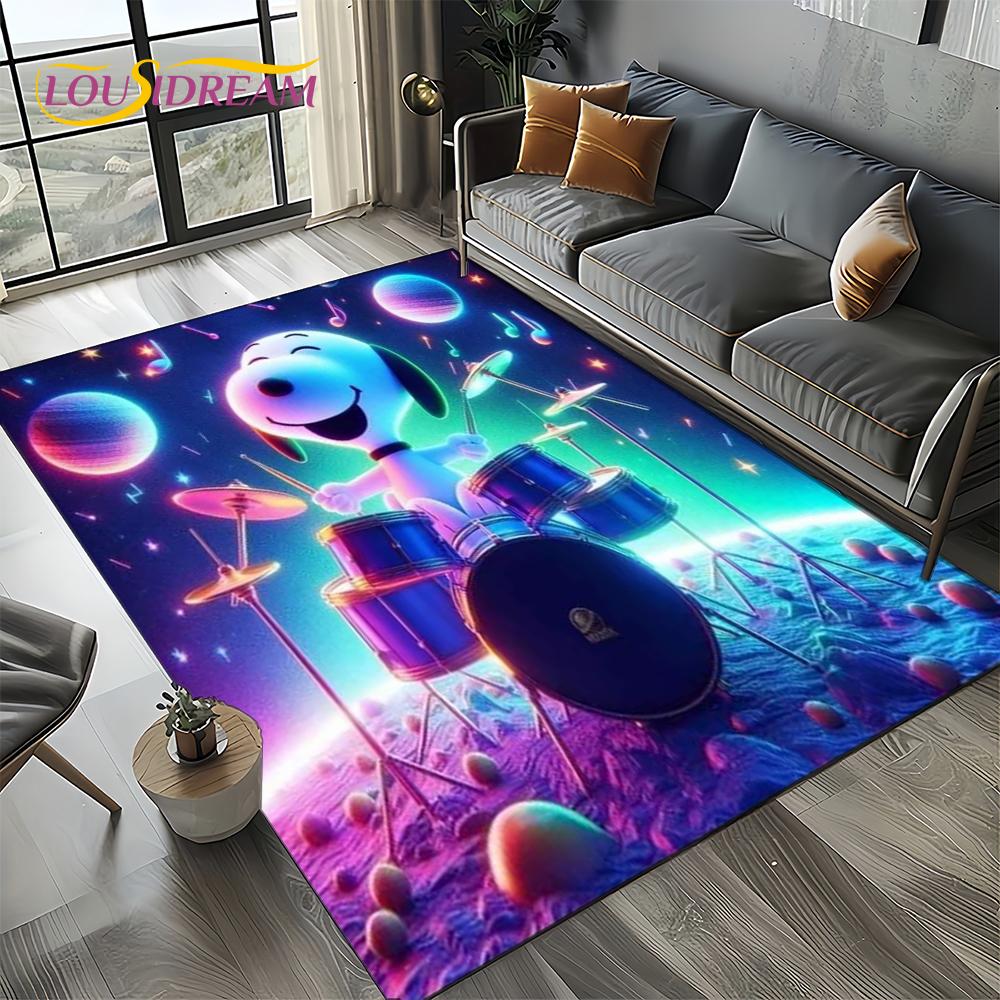 27 Style Cute Snoopy Dog Cartoon Carpet Rug for Bedroom Living Room Home Sofa Decoration,kids Game Large Decor Floor Mat Gift 3D