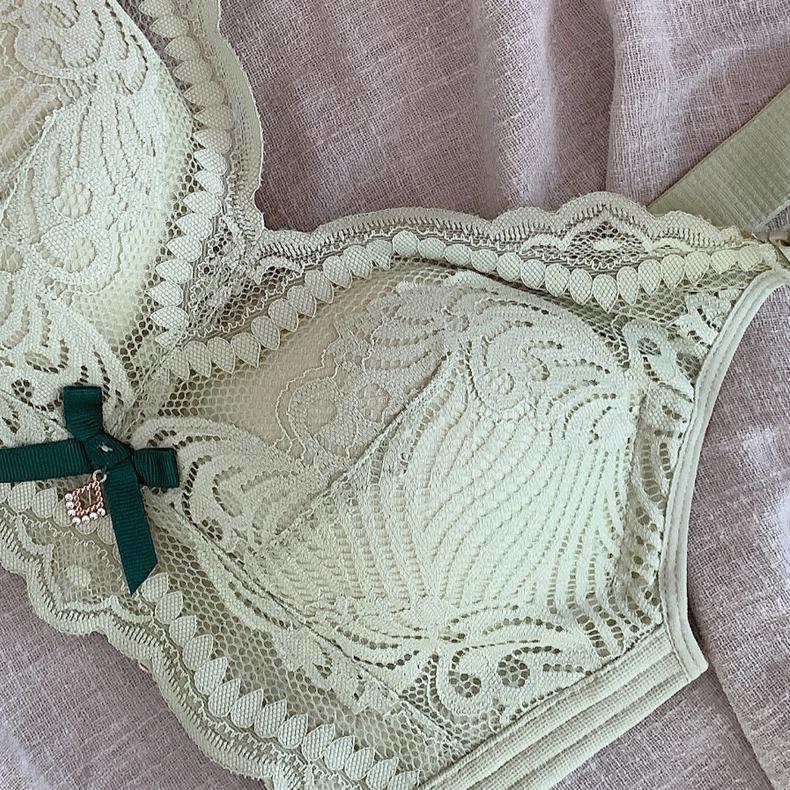 Underwear Thin Anti Sagging Thin Bra Thick Cup Gathering Bra