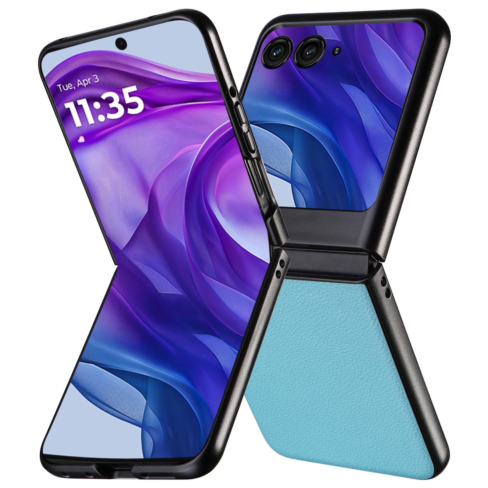 

For Motorola Razr 50 5G Case Anti-Drop Litchi Texture PU+Hard PC Phone Cover G