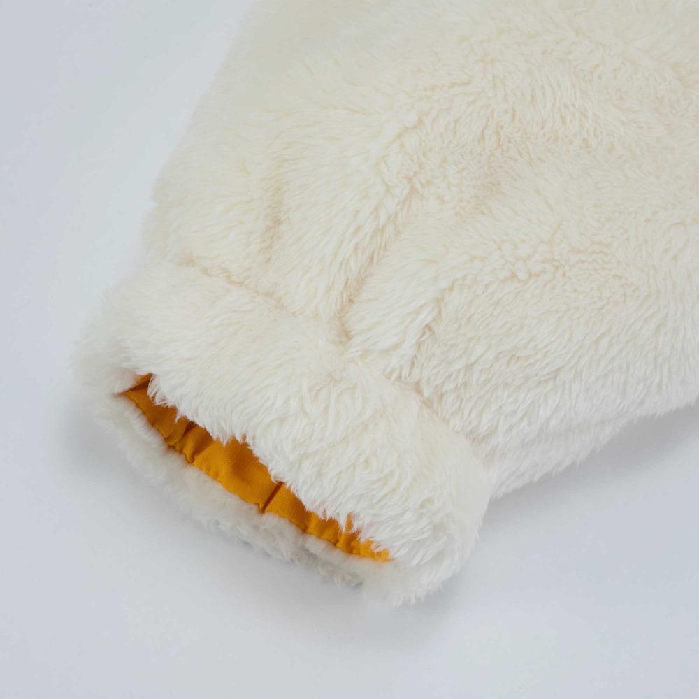 Puma Reversible Solid Color Logo Embroidered Sherpa Jacket Women Jackets White 538856-65