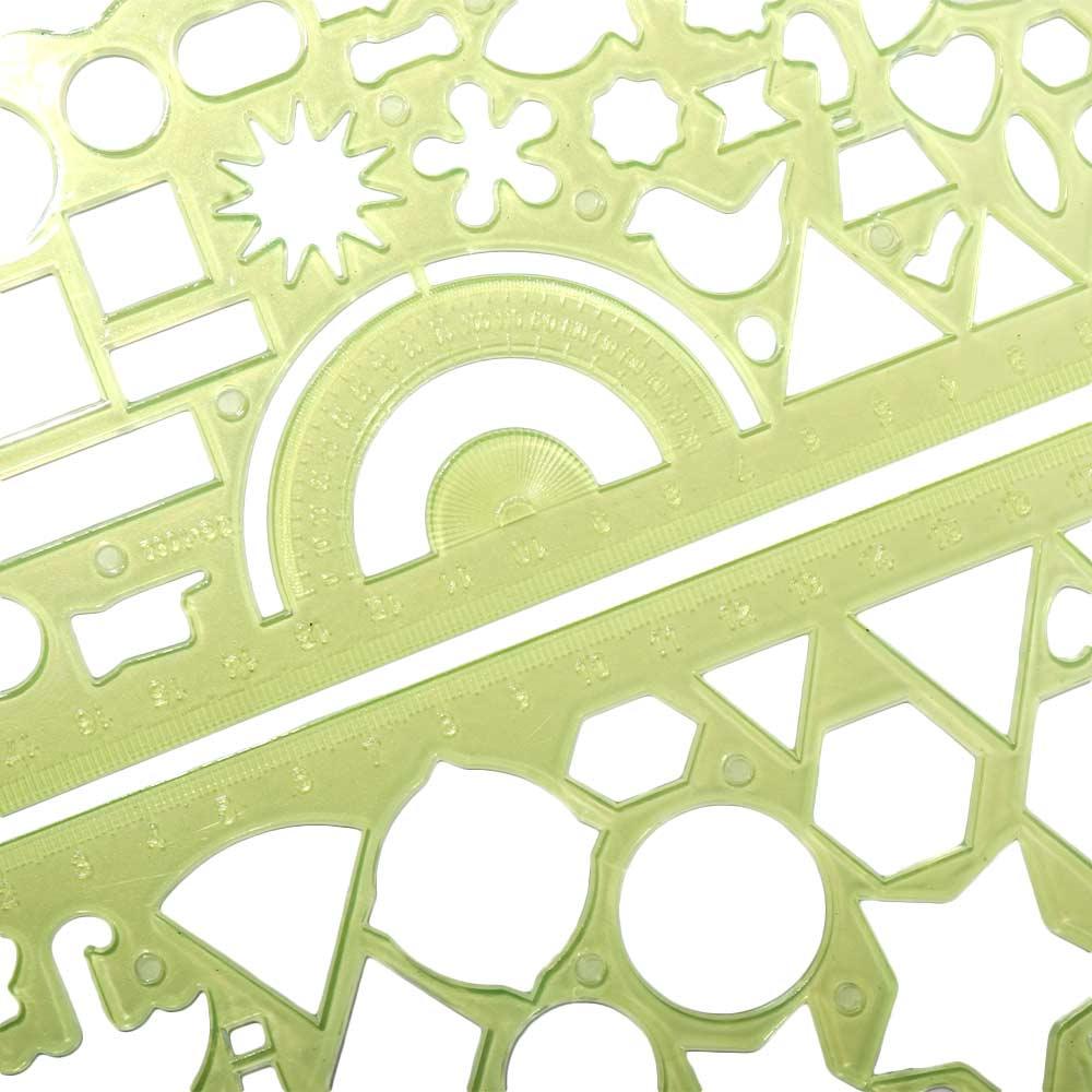 Template Drawing Ruler Mathematical Geometry Wavy Line Ruler Drafting Supplies Template Rulers