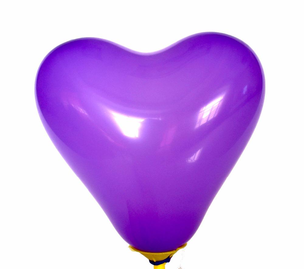 Manufacturer Direct 12 Inch 1.5g Standard Quality Lavender Heart Balloon 12 in прозрачный