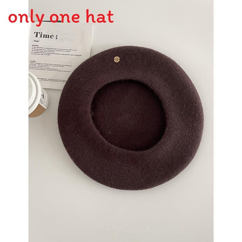Wool Beret Hat For Women Autumn Winter Warm Fashion Casual Stylish Office Girl