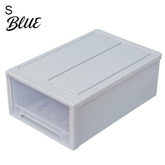 Household Plastic Transparent Container Organizer Storage Box Stackable Drawer