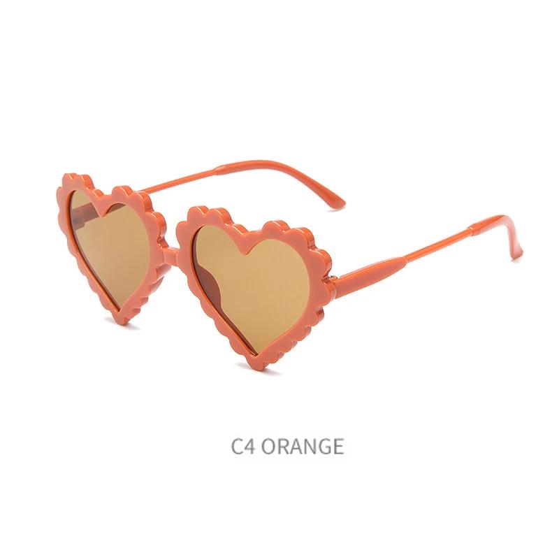 Heart Love Shaped Sun Glasses Glasses for Children Boys Girls UV400 Eye Protection Sunglassese Summer Outdoor Beach Adorable Eyewear for Kid
