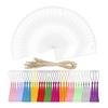 30 Pieces Bookmark Blank Bookmark, BetterJonny Acrylic Bookmark Set with 48 Pieces Colorful Tassel Handmade Bookmark Blank Acrylic Bookmark
