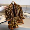 European and American Style New Summer Sun Protection Beach Towel Scarf Women's Retro Temperament Scarf Neck Protection
