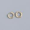 Pendiente de Acero Inoxidable de 6-15 mm Minimalista Clásico Redondo Color Dorado para Mujeres Hombres Pequeño Aro Huggie Rock Joyería Regalo
