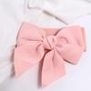 Elegant Wide Side Elastic Vintage Korean Belt Large Bow Dress Decoration Women Waistbands