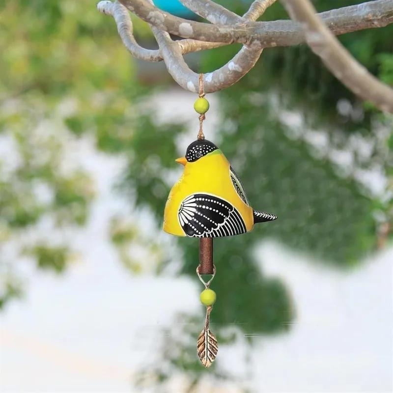 Für Wandfenster Tür Hängende Dekoration Einweihungsgeschenk Windspiel Harz Süßer Vogel Windglocke Hängende Ornamente Vogelglocken Windspiele