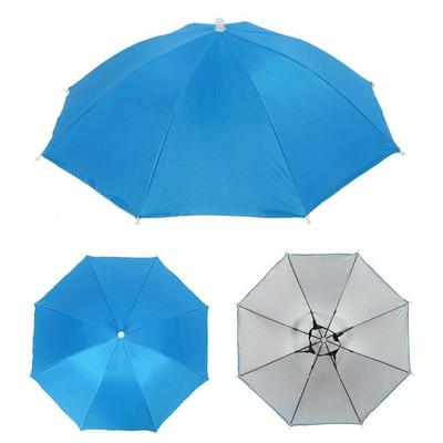 Hands Free Umbrella Hat Folded Rain Protection Fishing Cap Headwear for Golf Camping