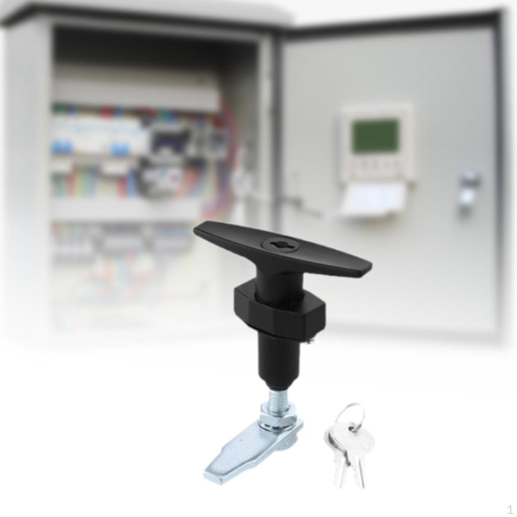 Assorted Set of T-Handle Locks, Safety Lock, Replacement, Practical, Shed Door Latch,