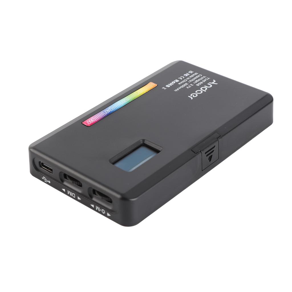 LED Video Light 2500K 9000K Bi Color Temperature Stepless Dimming RGB Colorful Light for Photography