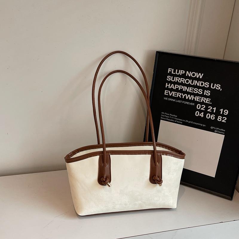 Premium Texture Retro Large-capacity Bag Women's New Autumn and Winter Commuter Shoulder Bag Portable Tote Bag