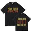 PIERCE THE VEIL Symbole 'I Can't Hear You World Tour' Datum T-Shirt Oversized Damen Herren Street Wear Kleidung Sommer Baumwolle T-Shirt Unisex T-Shirts