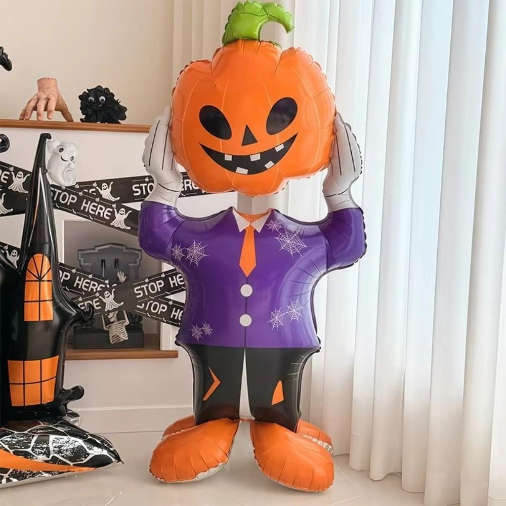 Skull Design Vertical Balloon Pumpkin Design Halloween Balloon  Halloween Party