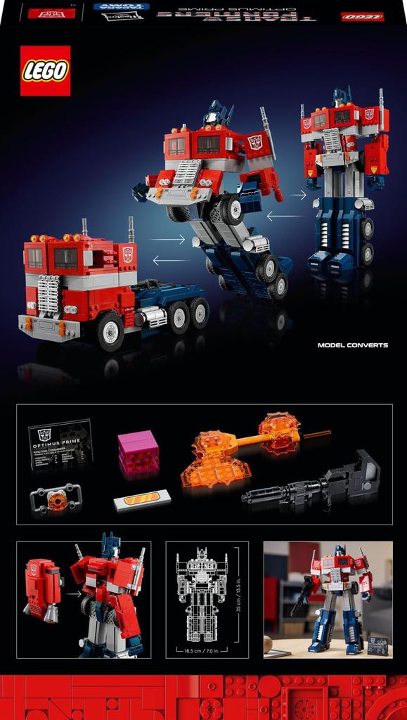 LEGO 10302 Optimus Prime Creator Expert Domestic Distribution Official Birthday Gift (Transformers)