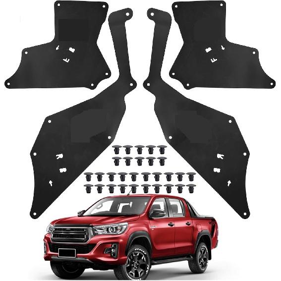 4PCS Splash Shields Compatible With Toyota Hilux Fortuner 2015-2024 Fender Liners Apron Guards Seal Protector 53885-KK020 53735-KK020 GUN125