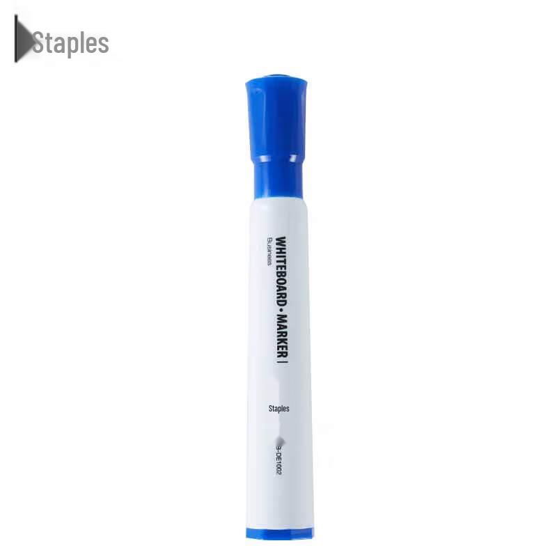 Staples B-DE1002 Blue Round Tip Whiteboard Marker