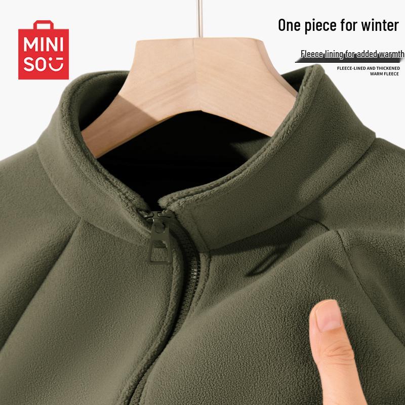 MINISO Men's Winter Fleece Lined Jacket