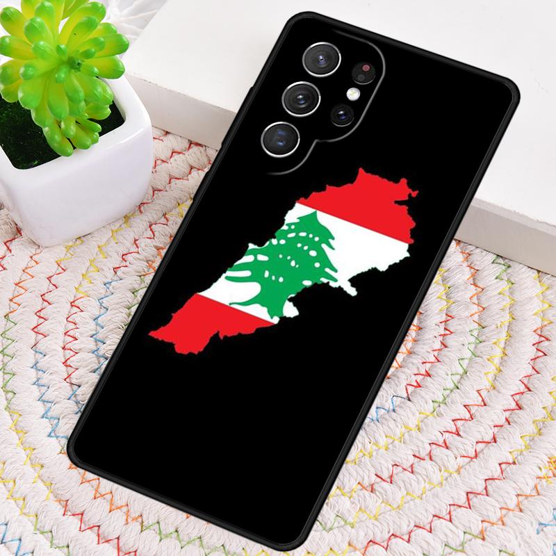 Lebanon Flag Silicone Phone Case For Samsung Galaxy note 10 pro S26 S25 S24 S23 S22 S21 Plus S25Ultra Capa Cover