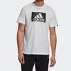 Adidas T Shirts Men's White Crew Neck Moderate Straight Fit GD5894