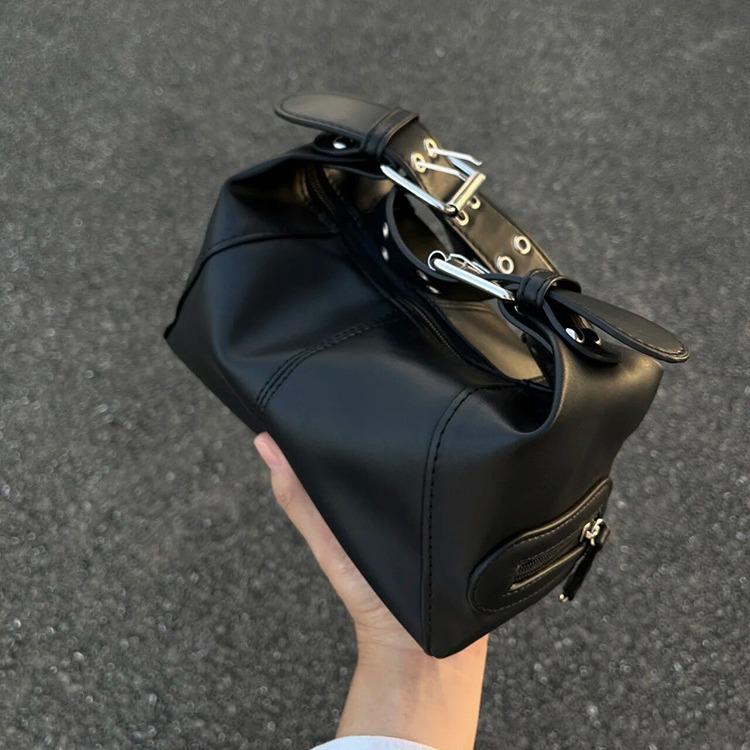 Stylowa torba motocyklowa Y2K z wyższej półki - Europejsko-amerykańska fajna torba pod ramię na pasek z designem crossbody na jedno ramię