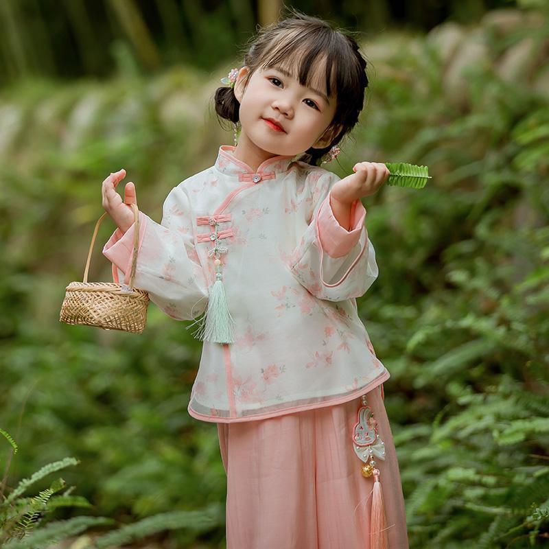 

Ханфу девушка в китайском стиле тканевое летнее платье античный костюм Тан костюм супер феи платье маленькая девочка юбка русалки принцессы нижнее белье XL
