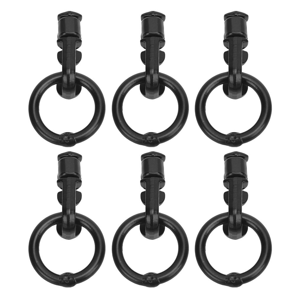 6 szt. Mocowanie podwójnego trzpienia L-track z O-ringiem Stal stopowa Wytrzymałość na zerwanie 5000 funtów Punkt mocowania do łóżka ciężarówki