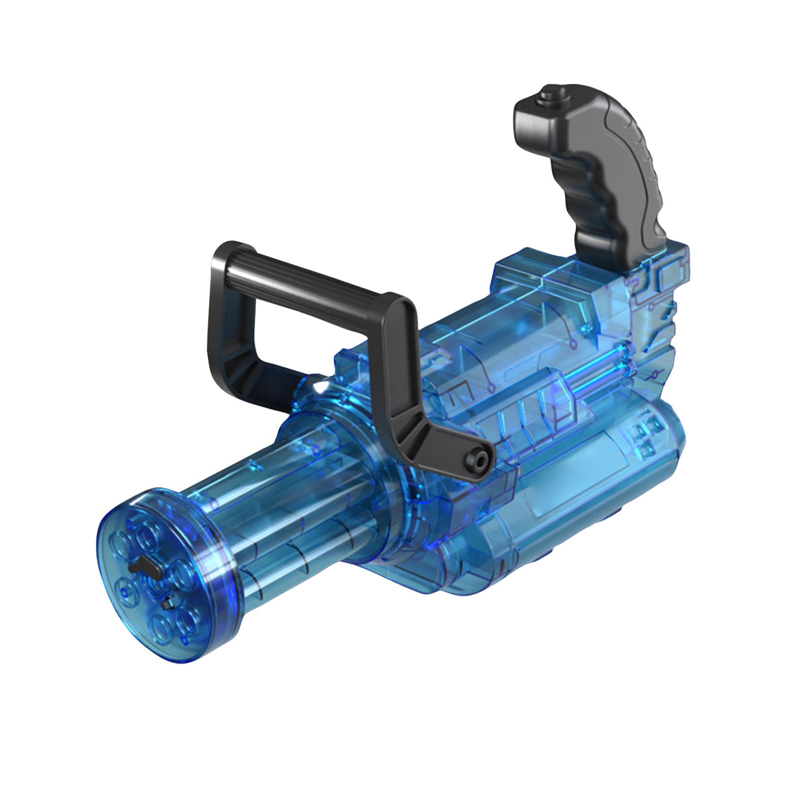

Electric Gatling Water Gun with Rotating Barrel and Dual Handles High Capacity Water Blaster for Outdoor Play and Water Fights One Size синий
