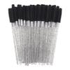 50-Pack Disposable Eyelash Crystal Silicone Brush Set