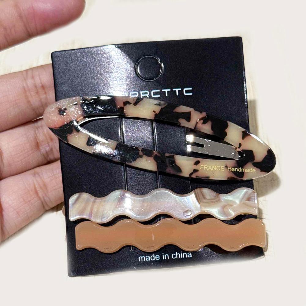 Zinc Zinc Alloy Acetate Hairpin Set Duckbill Clip Bangs Clip Cute Cute Hair Clip  Girls
