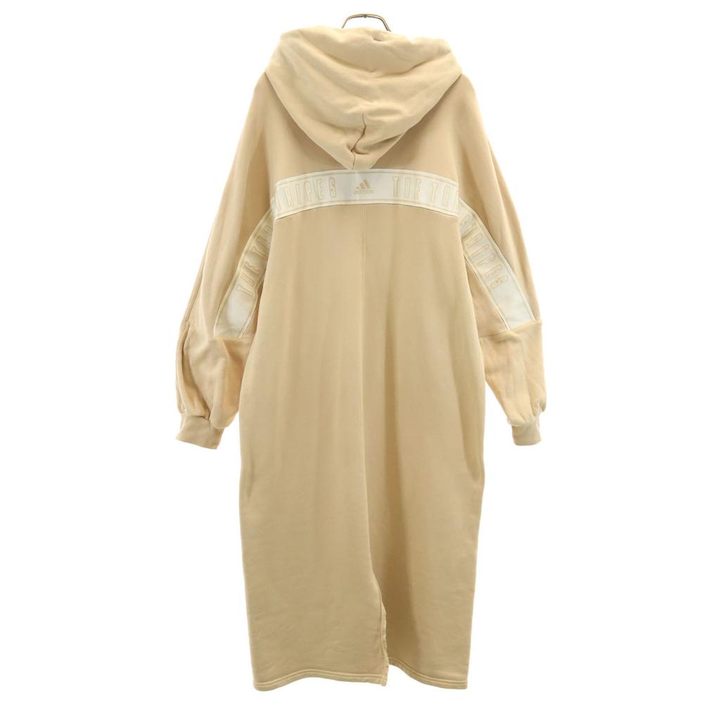 adidas Back logo Long sleeve sweat Long dress M beige Women Used
